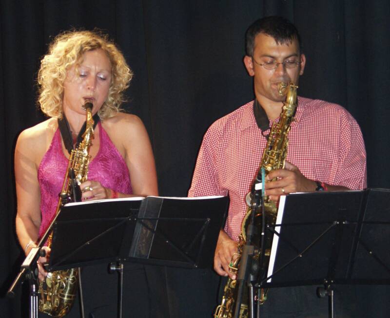 Claire Matthews, Alto; Simon D'souza, tenor & baritone